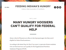 Tablet Screenshot of feedingindianashungry.org